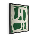 Green White Movement  Framed Canvas Print Gallery Image 2