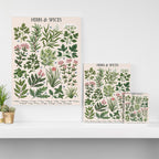 Herbs & Spices - beige Canvas Print Gallery Image 3