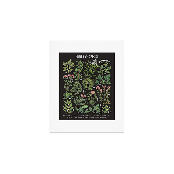 Herbs & Spices - dark Art Print Gallery Image 1
