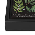 Herbs & Spices - dark Framed Canvas Print Gallery Image 3