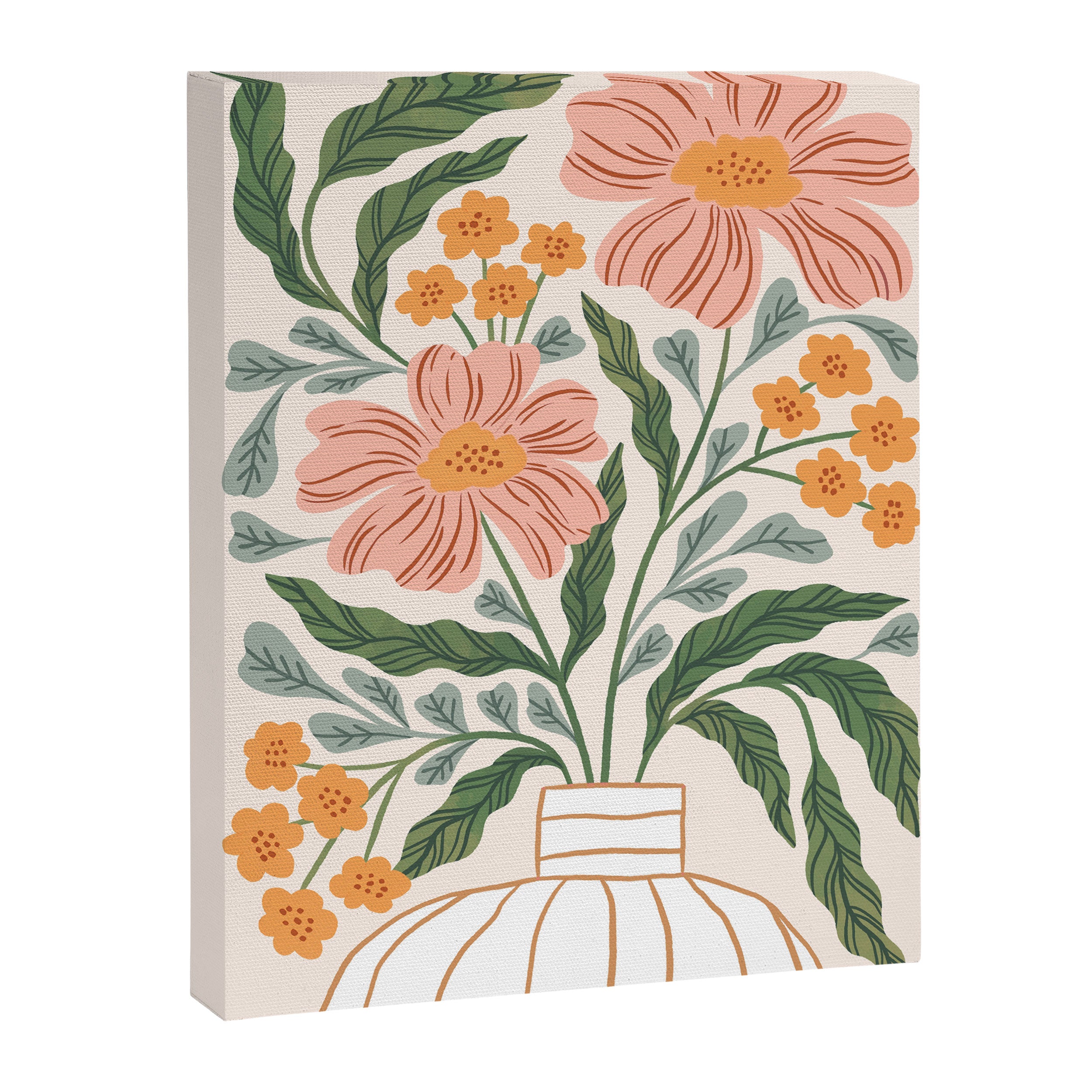 Mila I - boho nature inspired illustration Canvas Print Gallery Image 6