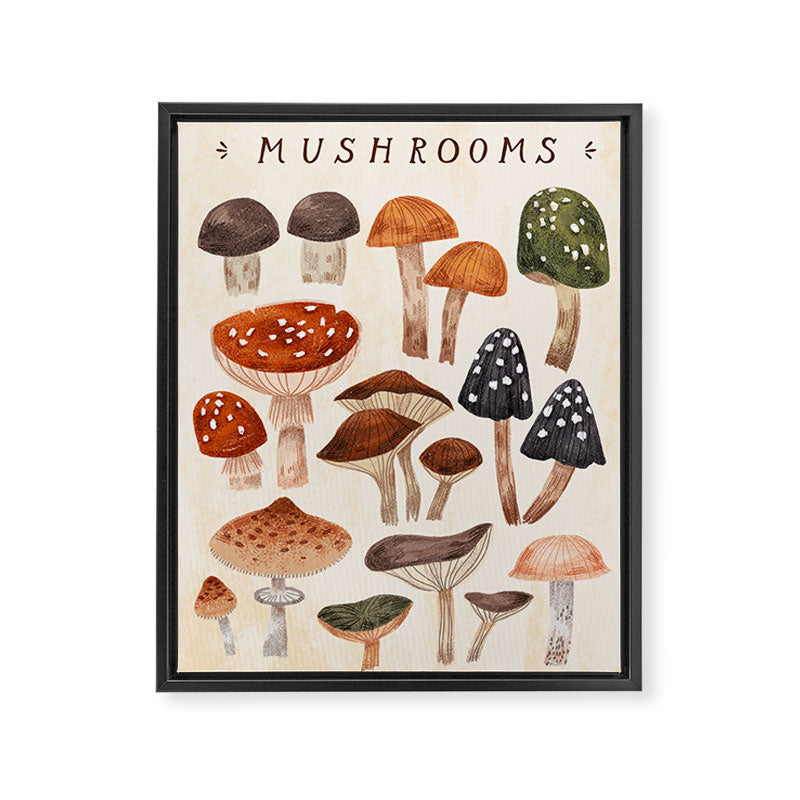 Mushrooms Framed Canvas Print Gallery Image 6