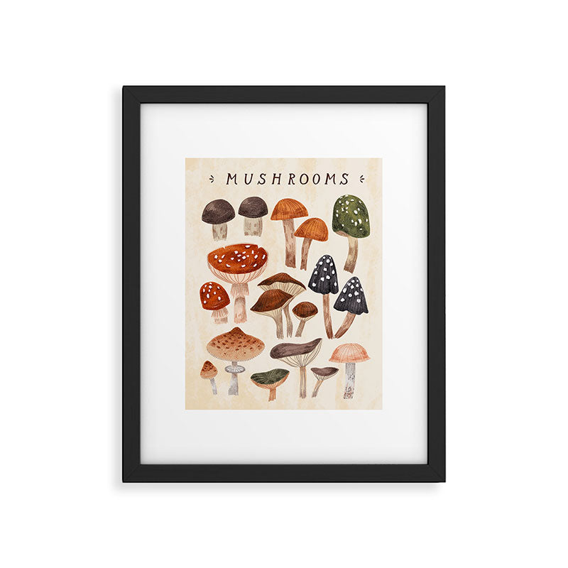Mushrooms Framed Art Print Gallery Image 5