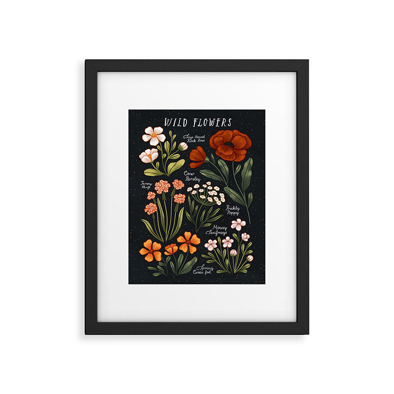 Wild Flowers ~ vol1.  vintage inspired botanical Framed Art Print Gallery Image 5