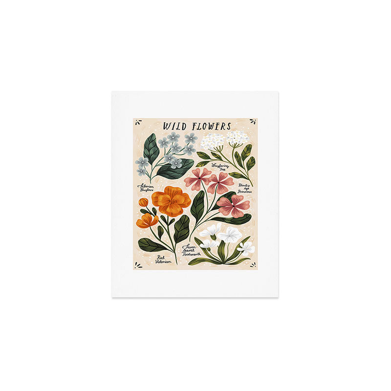 Wild Flowers ~ vol2.  vintage inspired botanical Art Print Gallery Image 1