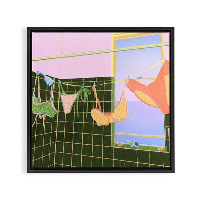 Bikini Framed Canvas Print Gallery Image 1