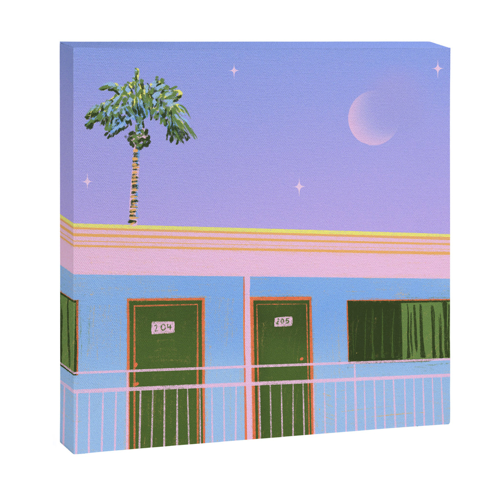 Moonlit Motel Canvas Print Gallery Image 3