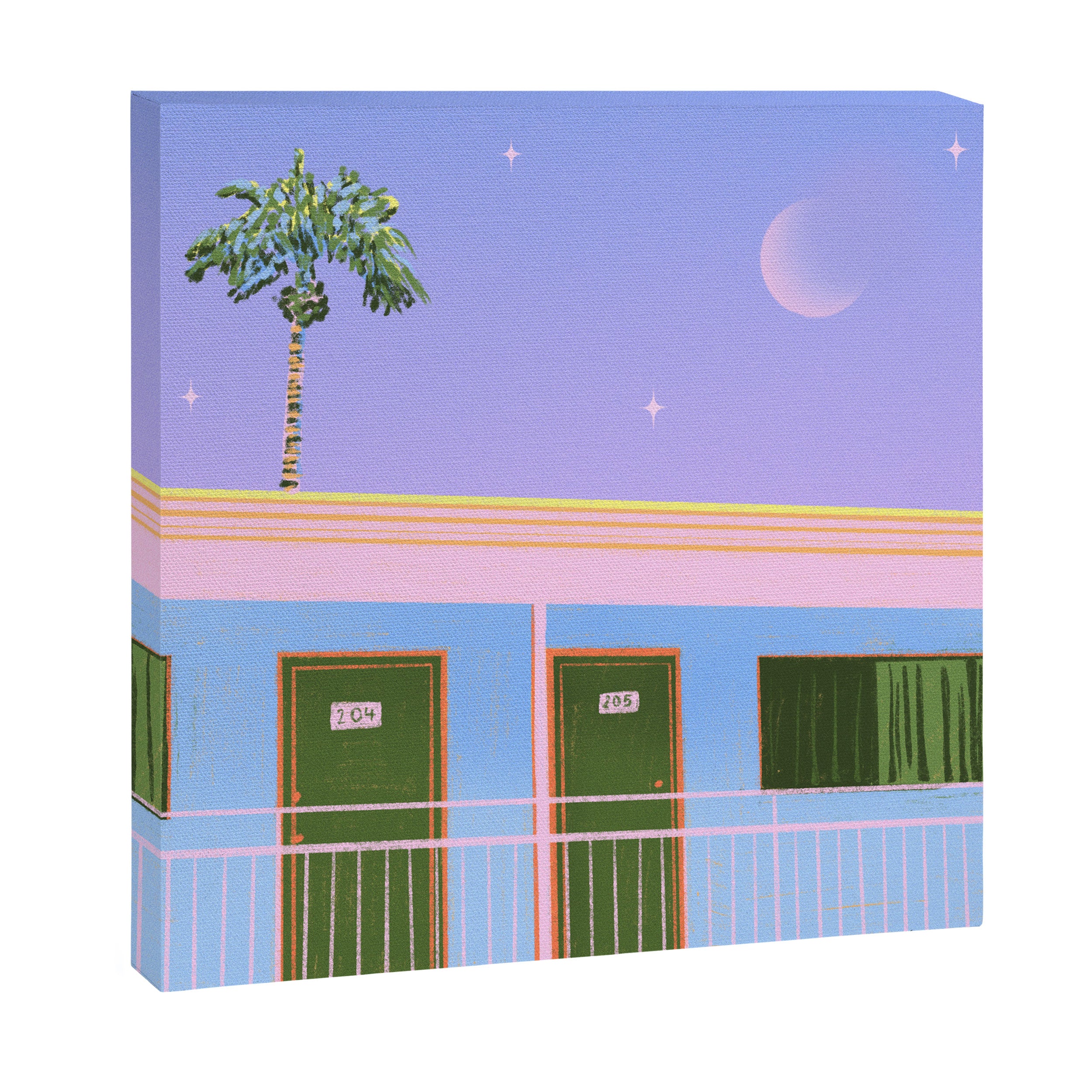 Moonlit Motel Canvas Print Gallery Image 3