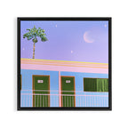 Moonlit Motel Framed Canvas Print Gallery Image 3