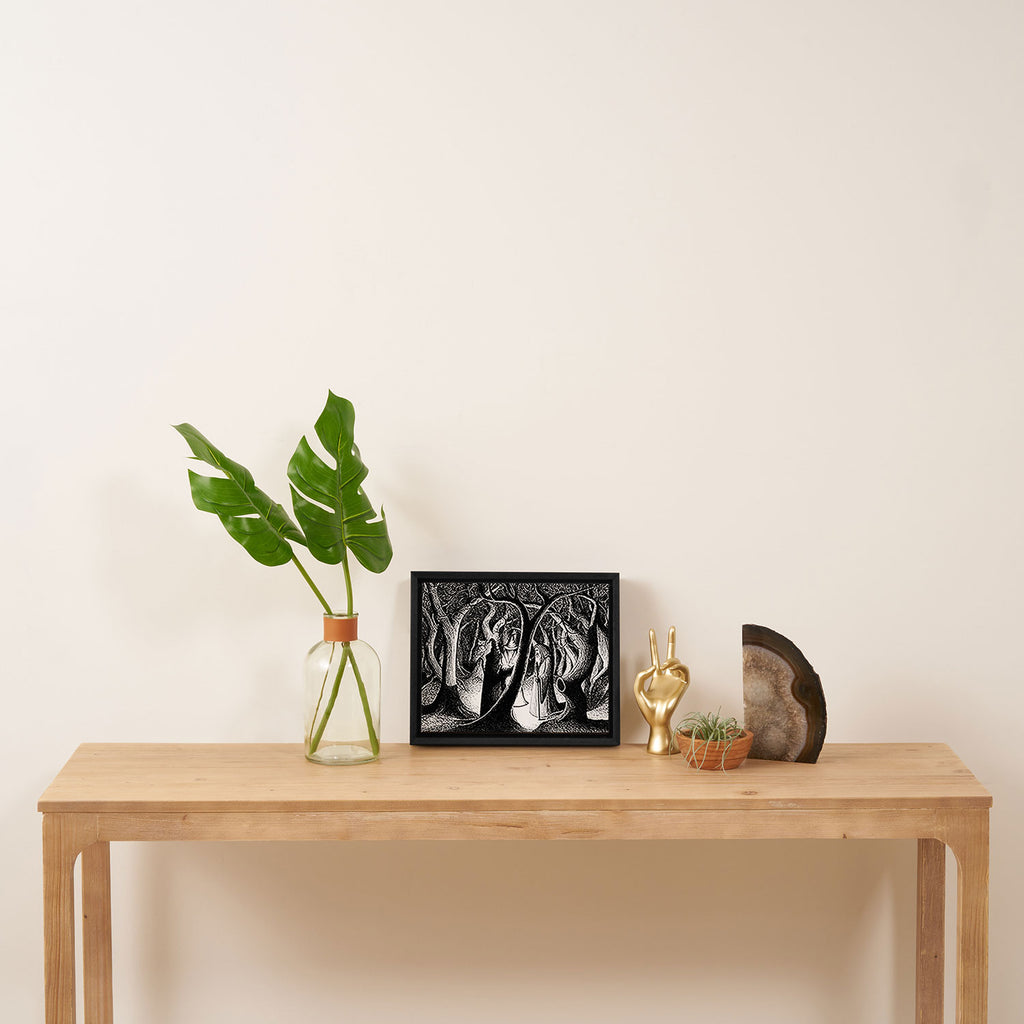 Wizards in the Woods Framed Canvas Print Gallery Image 4