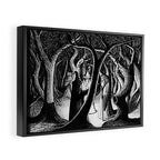 Wizards in the Woods Framed Canvas Print Gallery Image 2