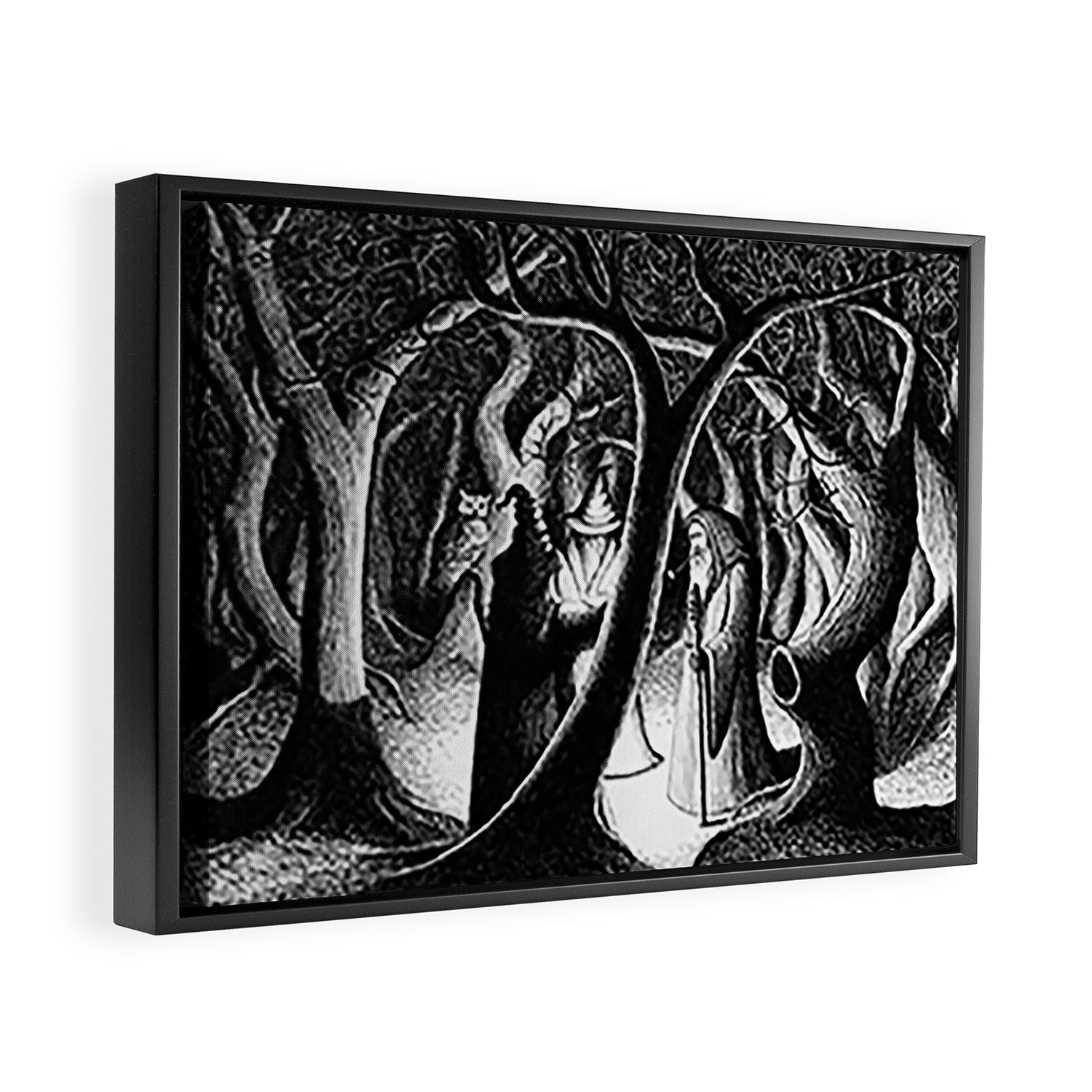 Wizards in the Woods Framed Canvas Print Gallery Image 2