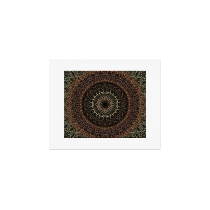 Mandala in brown tones Art Print Gallery Image 1