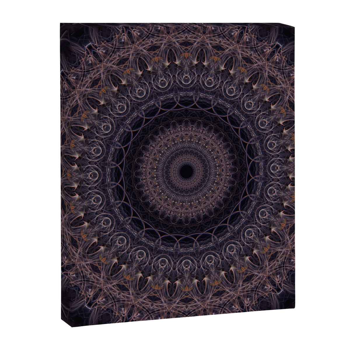 Mandala in cherry and plum tones Canvas Print Gallery Image 6