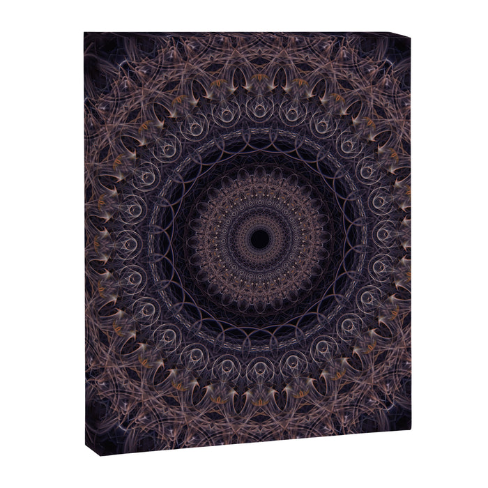 Mandala in cherry and plum tones Canvas Print Gallery Image 1