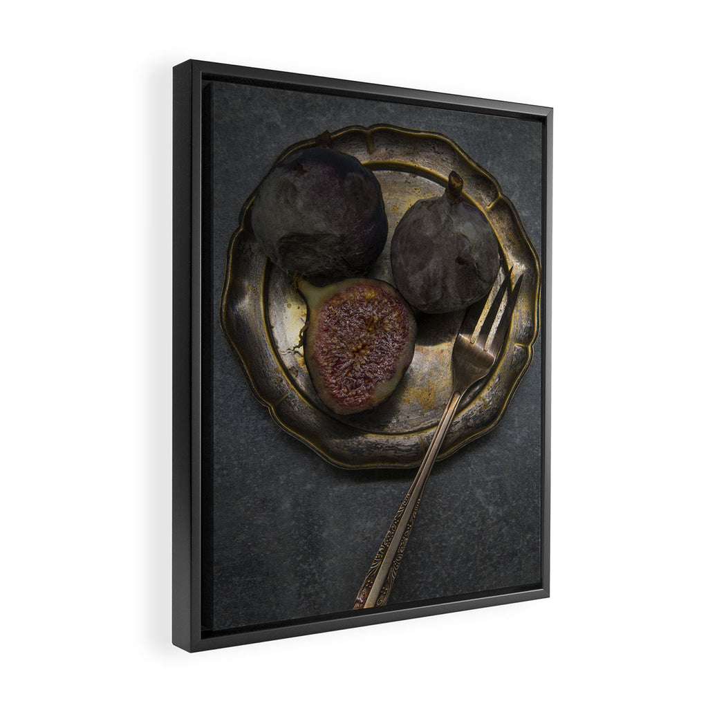 Still life with rotten figs Framed Canvas Print Gallery Image 2