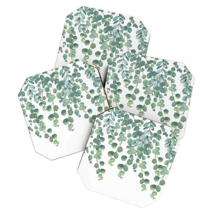 Decorative Eucalyptus Leaves Coaster Gallery Image 1