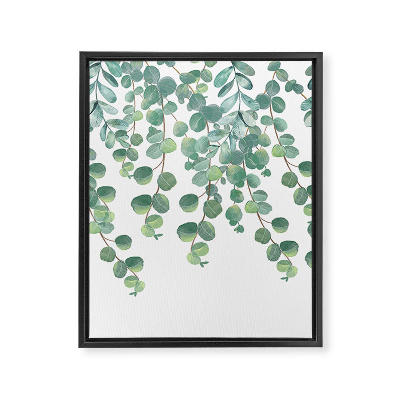 Decorative Eucalyptus Leaves Framed Canvas Print Gallery Image 8