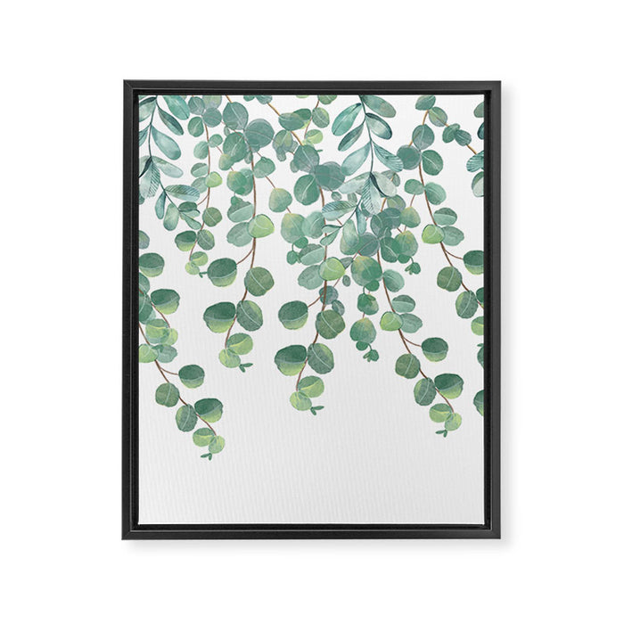 Decorative Eucalyptus Leaves Framed Canvas Print Gallery Image 1