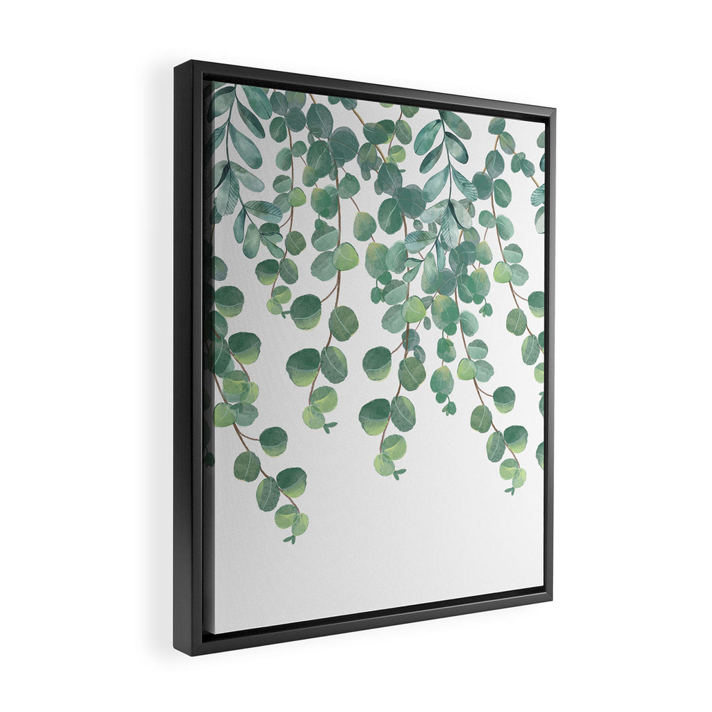 Decorative Eucalyptus Leaves Framed Canvas Print Gallery Image 2