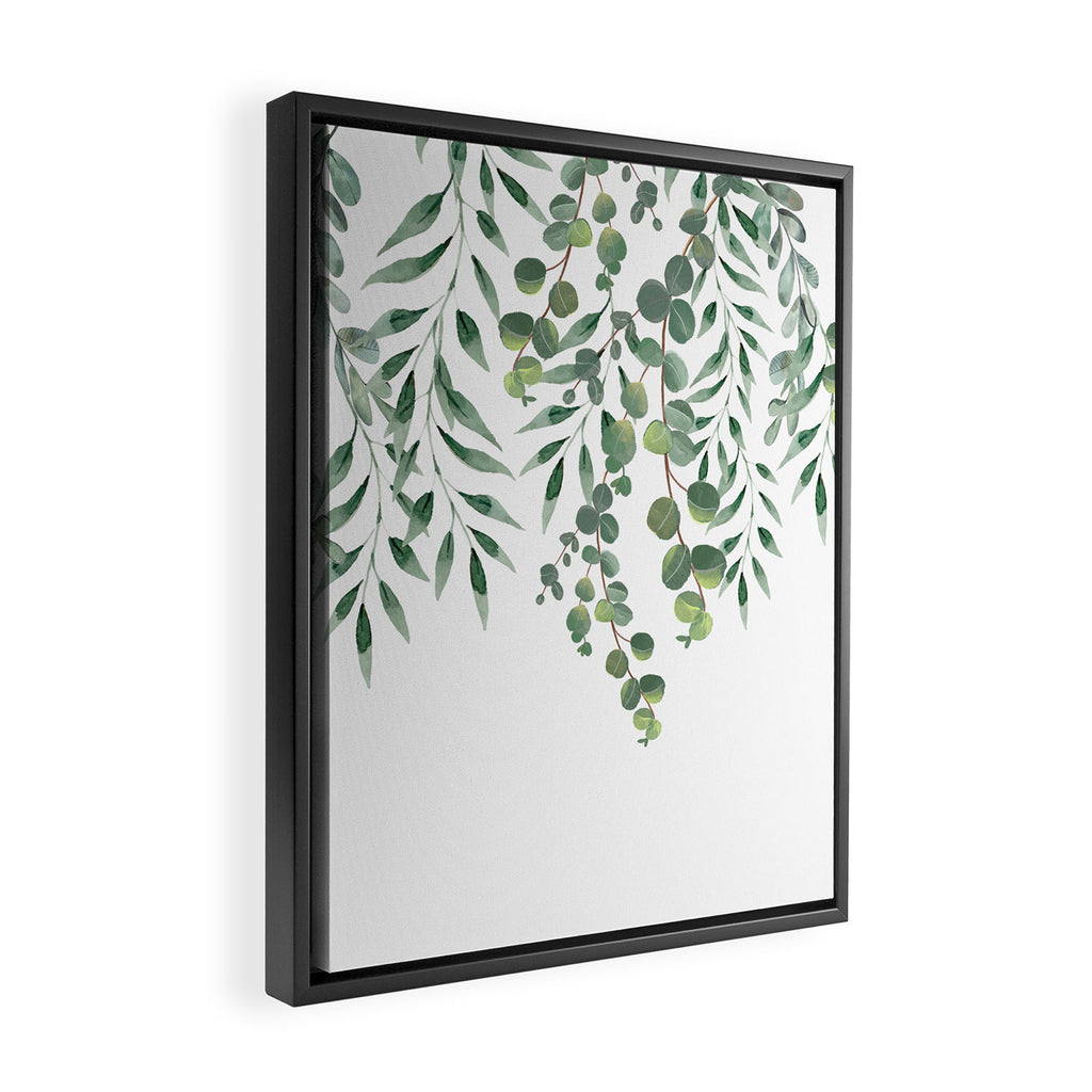 Eucalyptus Leaves  Framed Canvas Print Gallery Image 2
