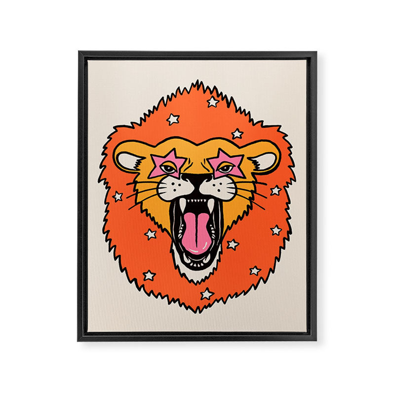 Lion Framed Canvas Print Gallery Image 8