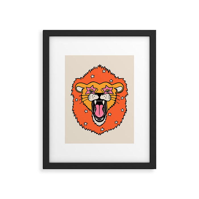 Lion Framed Art Print Gallery Image 1