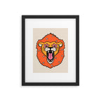 Lion Framed Art Print Gallery Image 4
