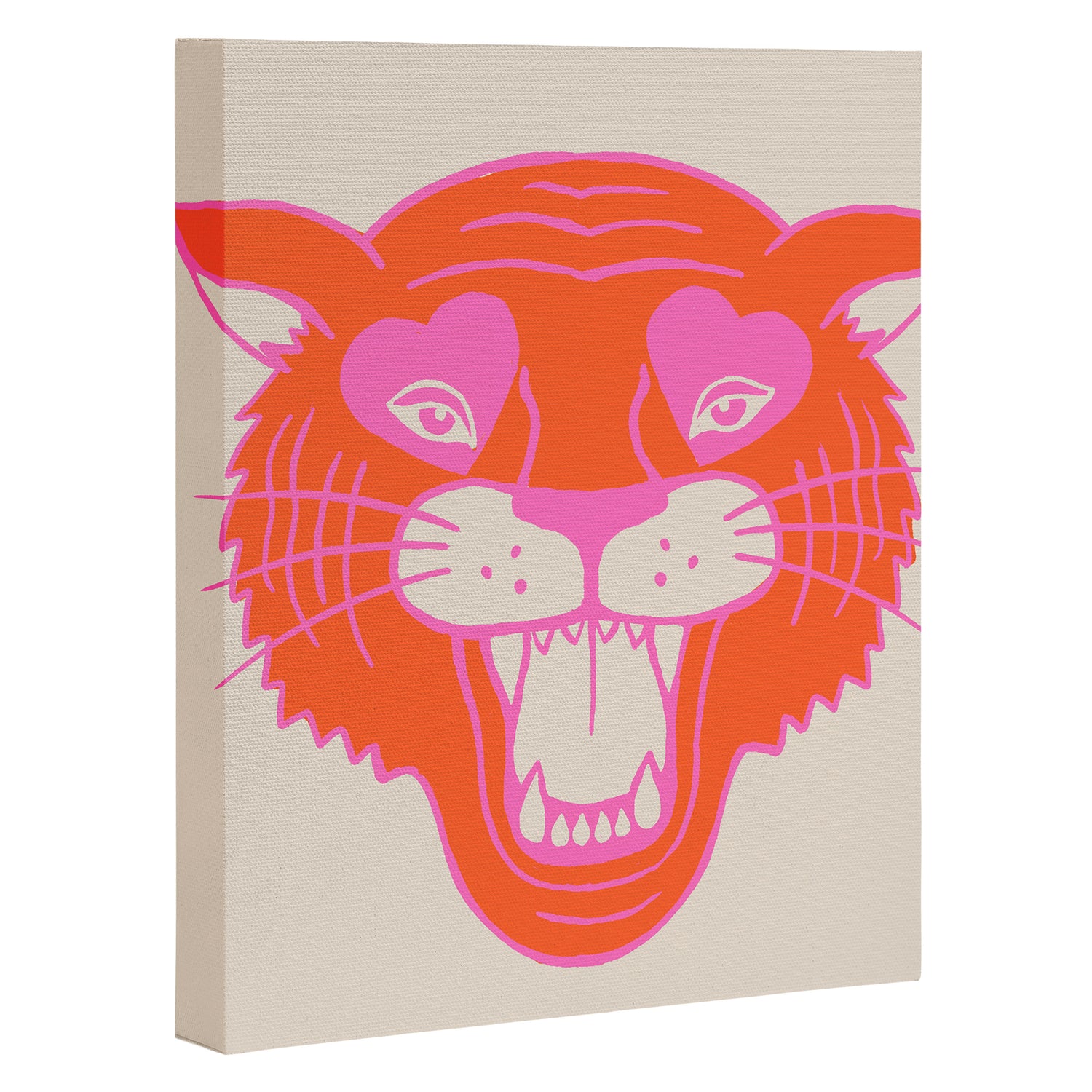 Neon Tiger Canvas Print Gallery Image 3