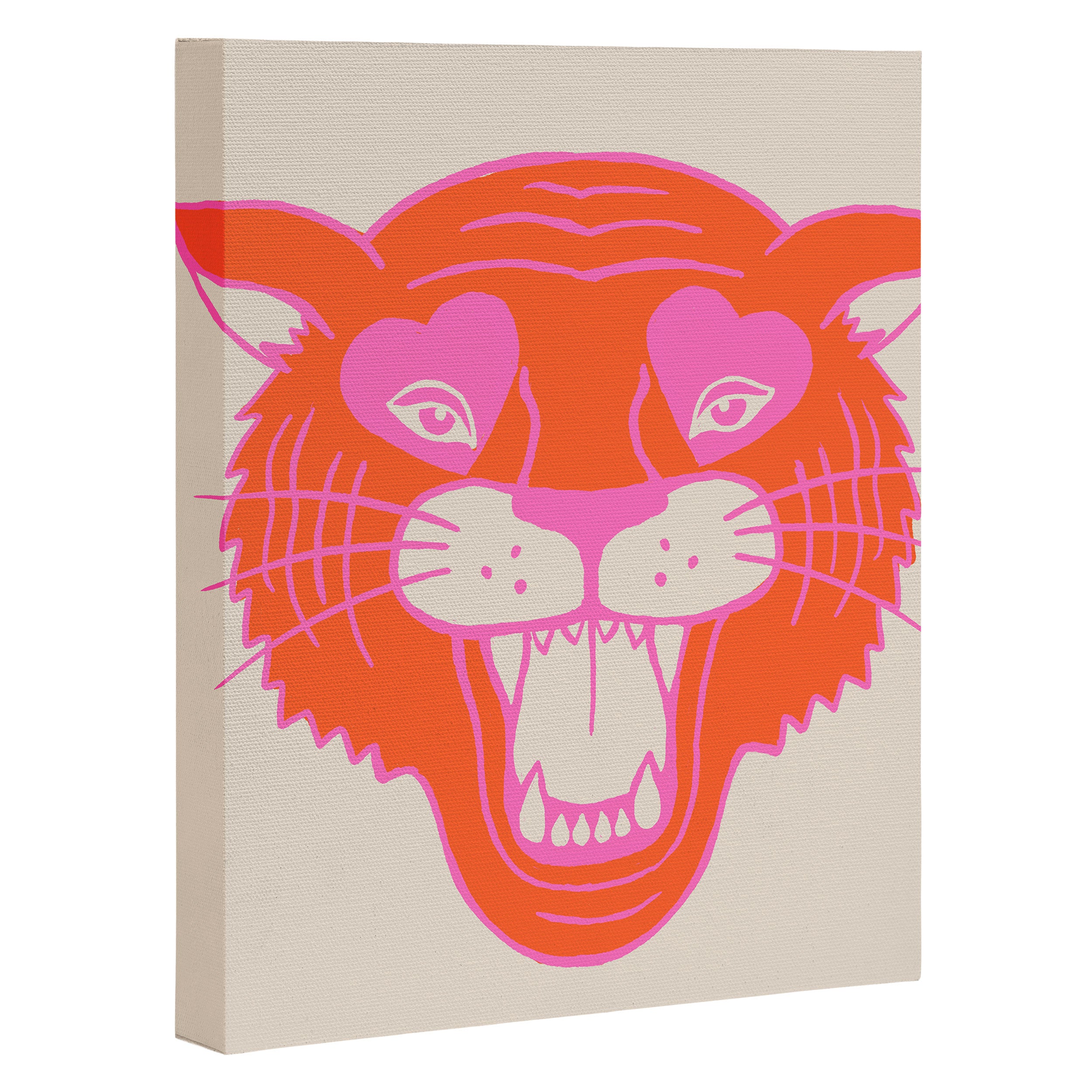 Neon Tiger Canvas Print Gallery Image 3