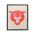Neon Tiger Framed Canvas Print Gallery Image 8