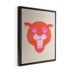 Neon Tiger Framed Canvas Print Gallery Image 2