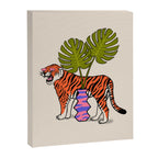 Tiger & Plant Canvas Print Gallery Image 8