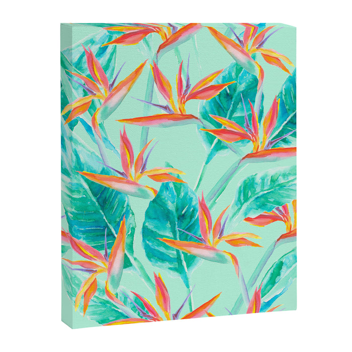 Birds Of Paradise Mint Canvas Print Gallery Image 1