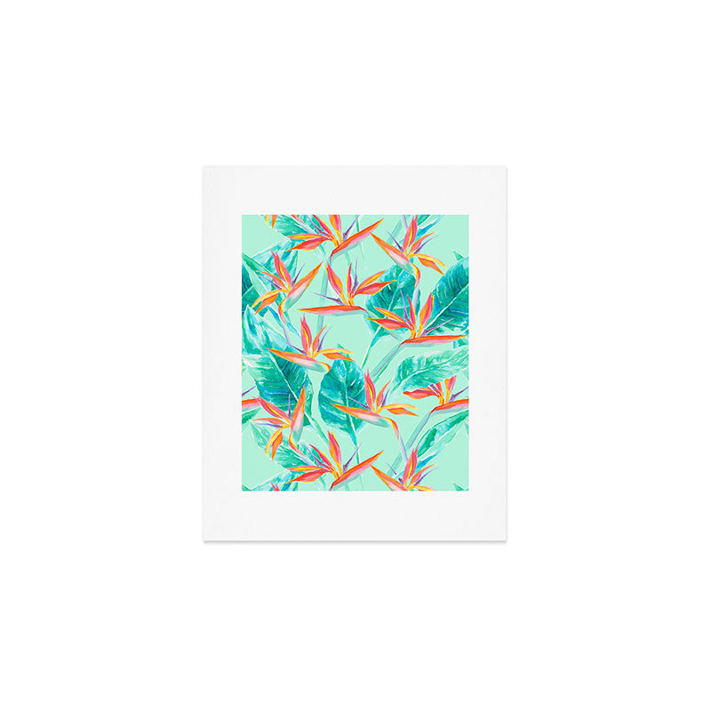 Birds Of Paradise Mint Art Print Gallery Image 1