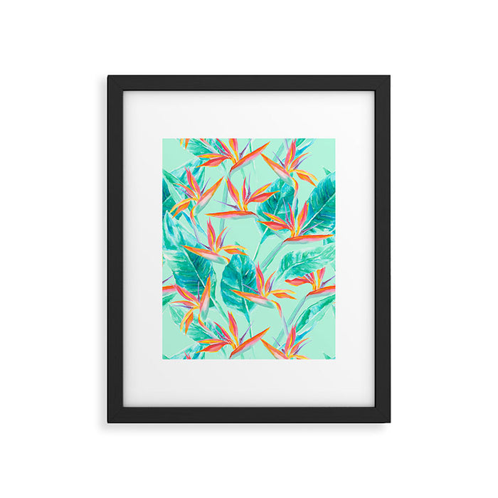 Birds Of Paradise Mint Framed Art Print Gallery Image 1