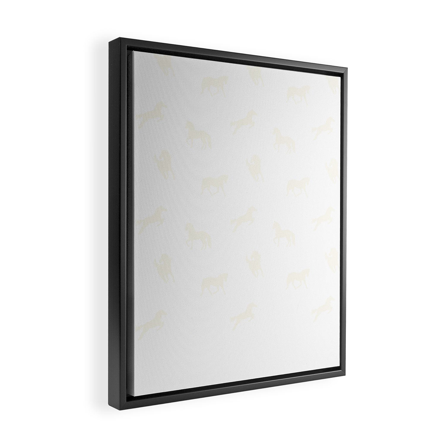 Horse Print (Navy Slate) Framed Canvas Print Gallery Image 2