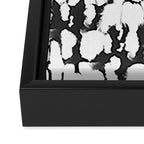 Inky Inverse Black and White Framed Canvas Print Gallery Image 3