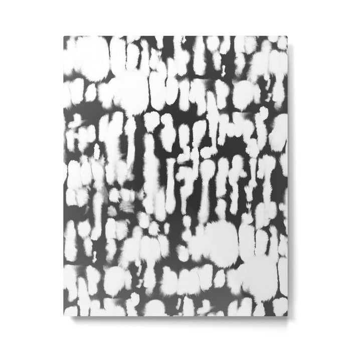 Inky Inverse Black and White Metal Print Gallery Image 1