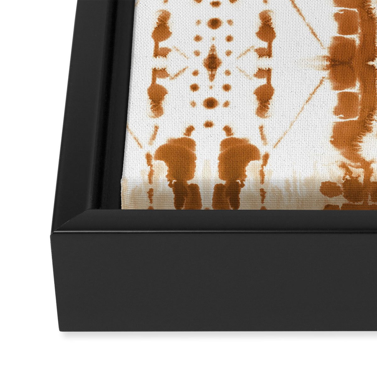 Paradigm Rust Framed Canvas Print Gallery Image 3