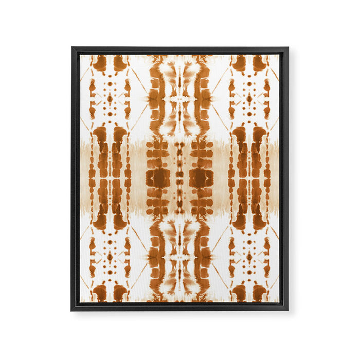 Paradigm Rust Framed Canvas Print Gallery Image 1