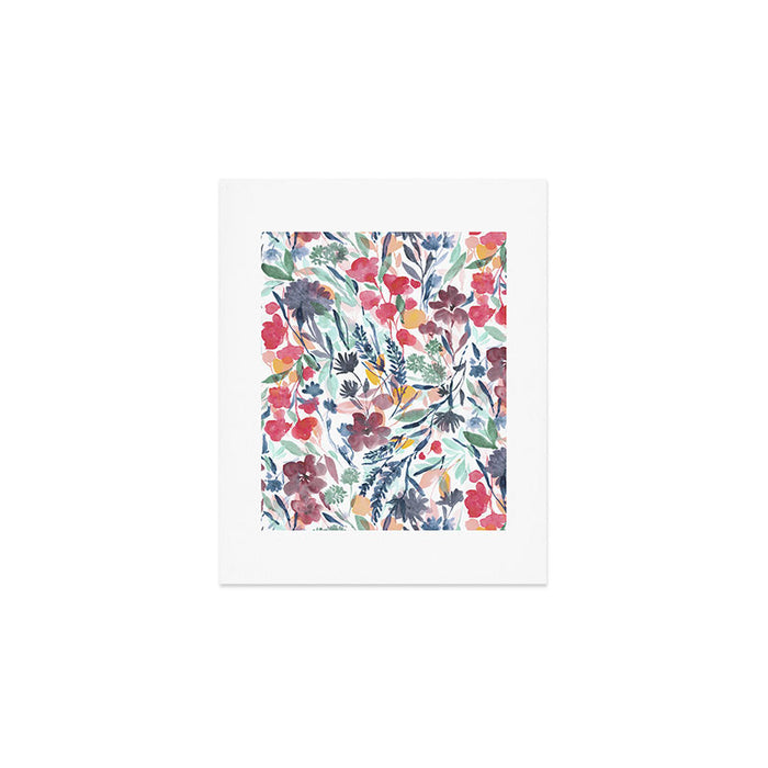 Upside Floral Deep Art Print Gallery Image 1