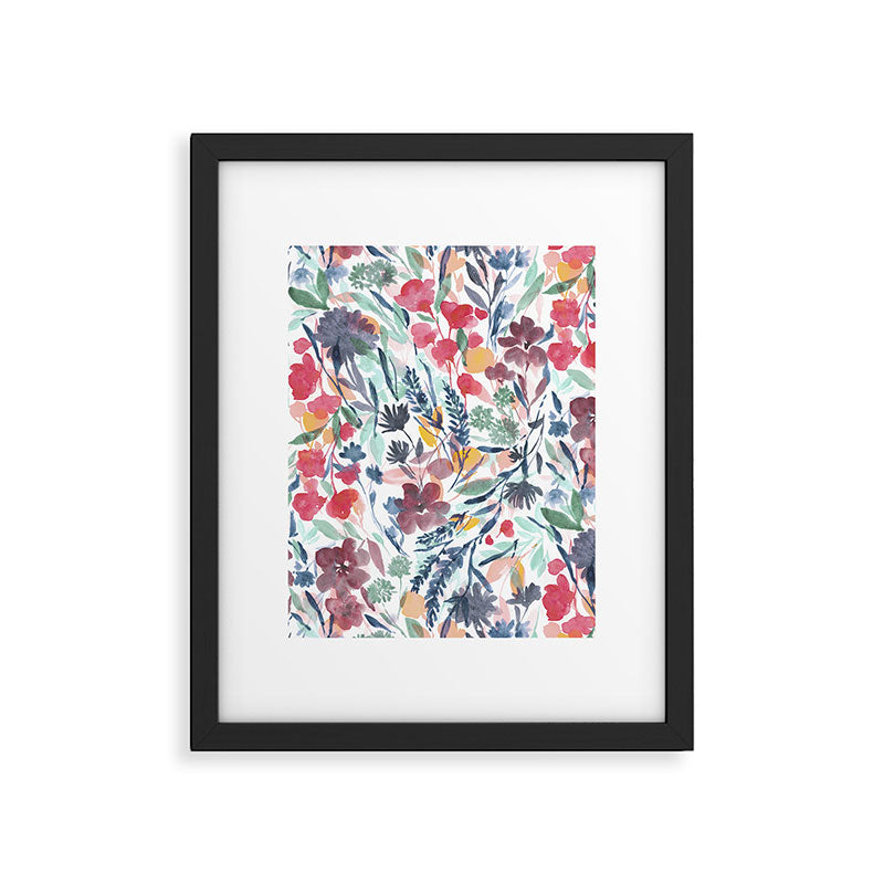 Upside Floral Deep Framed Art Print Gallery Image 6