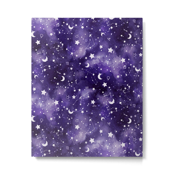 Zodiac Watercolor Ultraviolet Metal Print Gallery Image 1