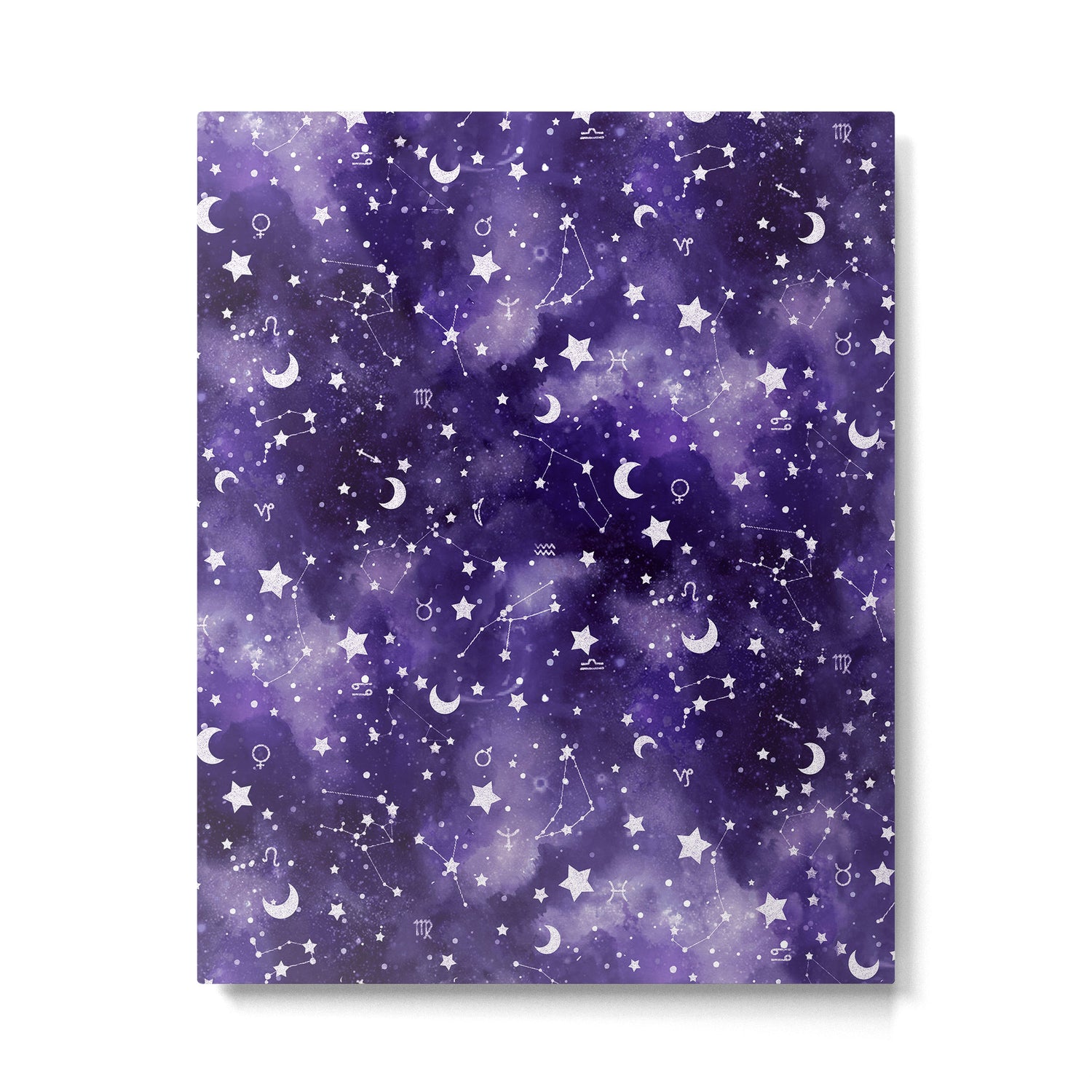 Zodiac Watercolor Ultraviolet Metal Print Gallery Image 6