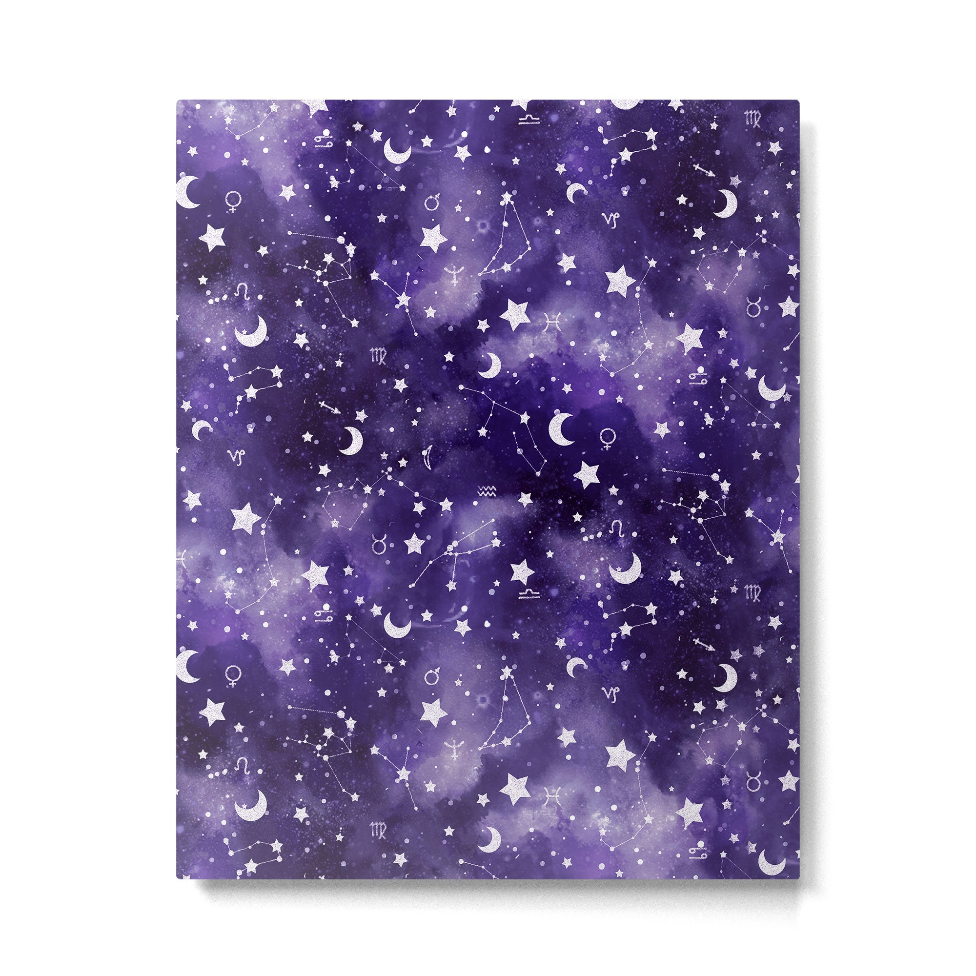 Zodiac Watercolor Ultraviolet Metal Print Gallery Image 6