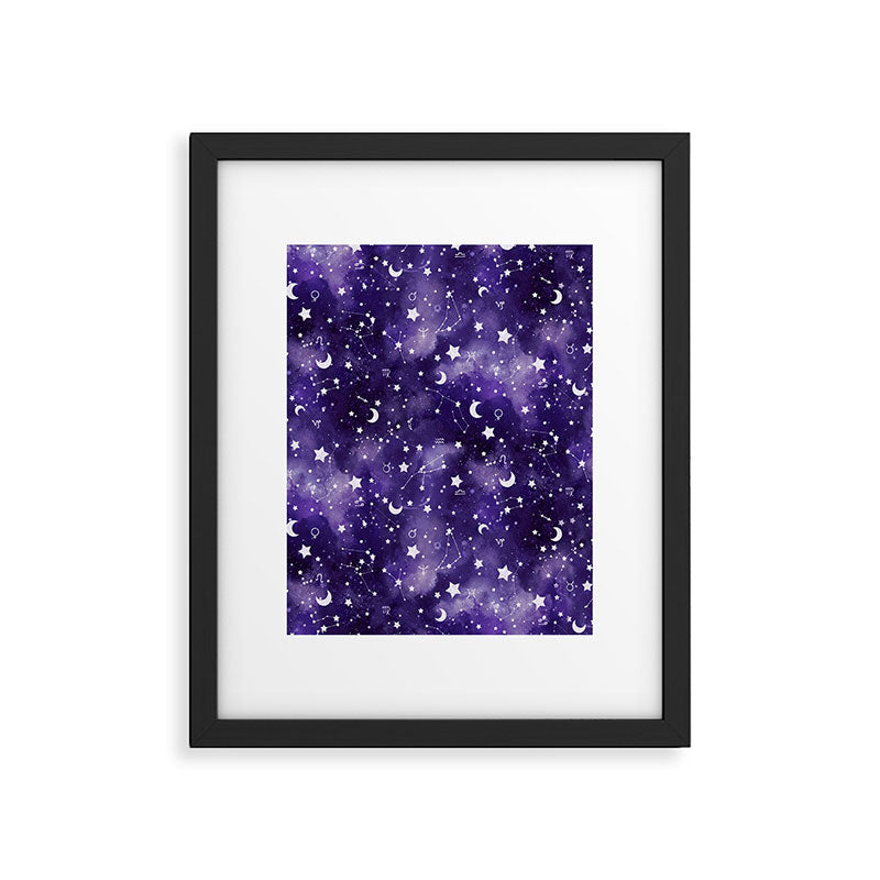 Zodiac Watercolor Ultraviolet Framed Art Print Gallery Image 6