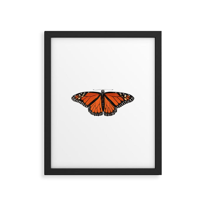 Monarch (Danaus plexippus) Framed Art Print Gallery Image 1