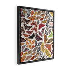 Saturniid Moths of North America Pattern Framed Canvas Print Gallery Image 2