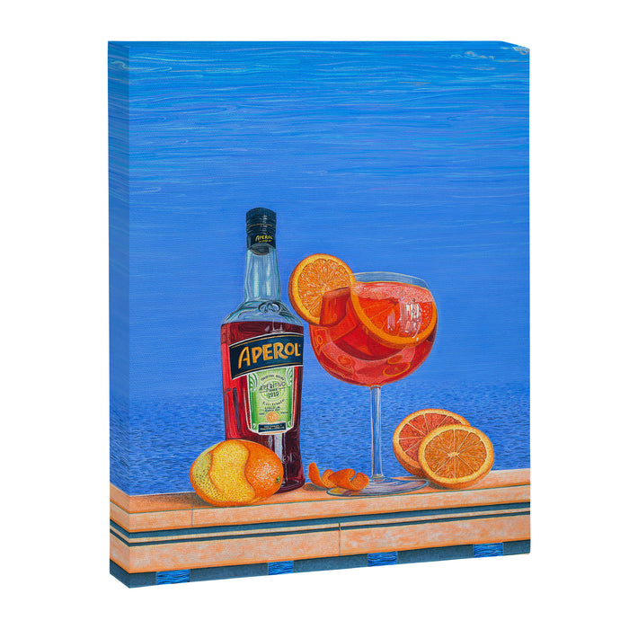 Aperol Spritz at Sunset in Italy Canvas Print Gallery Image 1